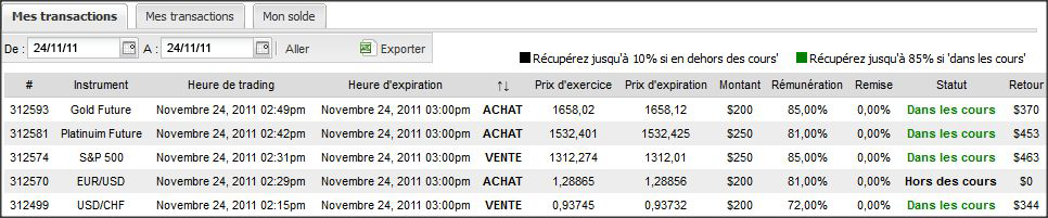 530€ en 1heure